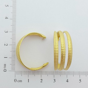 AC LATÃO ARGOLA G 3 TIRAS TXT