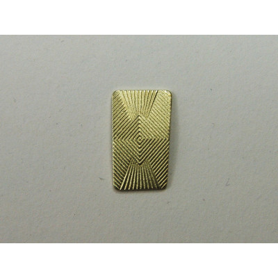 AC LATÃO RETANGULO P PONTA TXT ESQUERDO S/ FURO