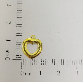 AC LATÃO CORAÇÃO 12MM LISO ABL VZD 1 ARG