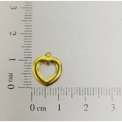 AC LATÃO CORAÇÃO 12MM LISO ABL VZD 1 ARG