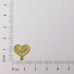 AC LATÃO CORAÇÃO 11MM BORDA 1 ARG BAIXO
