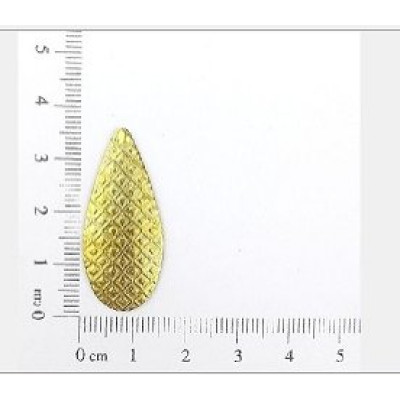 AC LATÃO GOTA 35MM TXT XADREZ S/FURO