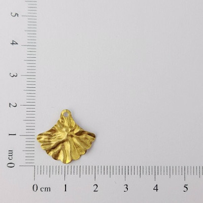 AC LATÃO LEQUE P 17MM AMASSADO 1 FURO