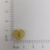 AC LATÃO CORAÇÃO 11MM DUPLO PASSANTE LETRA G