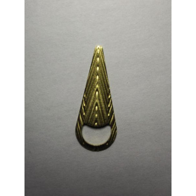 AC LATÃO GOTA M VZD BAIXO TXT SERRILHADA S/ ARG