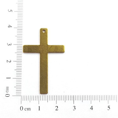 AC LATÃO CRUZ QUADRADA MIOLO (3.1061) 1 FURO