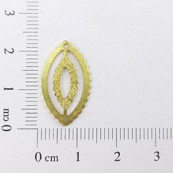 AC LATÃO NAVETE P MIOLO RAIADO 1 FURO | MÍNIMO 5OG POR ACESSÓRIO