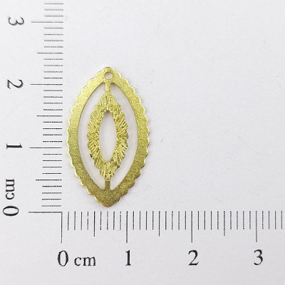 AC LATÃO NAVETE P MIOLO RAIADO 1 FURO | MÍNIMO 5OG POR ACESSÓRIO