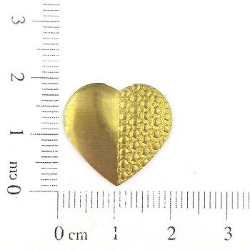 AC LATÃO CORAÇÃO G DIREITO PONTILHADO S/ ARG
