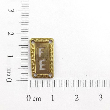 AC LATÃO RETANGULO FÉ VZD 4 FUROS