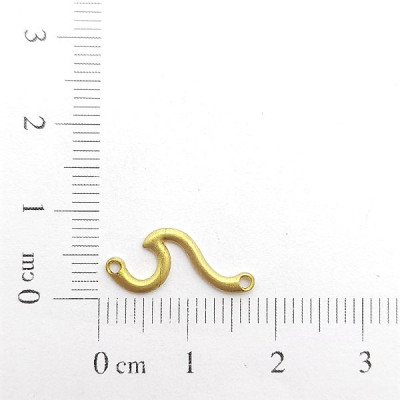 AC LATÃO ONDA DE MAR 2 FUROS