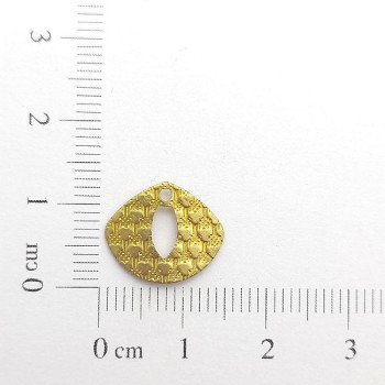 AC LATÃO LEQUE P TXT VZD OVAL 1 FURO