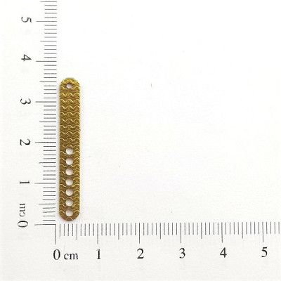 AC LATÃO PALITO TXT 7 FUROS 1,5 MM DIÂMETRO 1 FURO