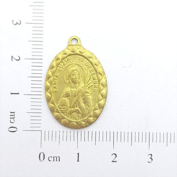 AC LATÃO MEDALHA SANTA LUZIA 1 ARG