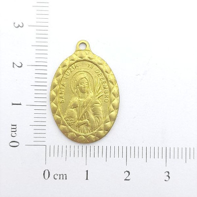 AC LATÃO MEDALHA SANTA LUZIA 1 ARG