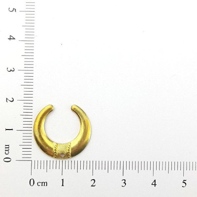 AC LATÃO MEIA LUA P 1 FURO