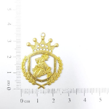 AC LATÃO COROA SÃO JORGE 35MM 1 ARG