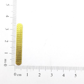 AC LATÃO PALITO LONGO ONDAS RETO S/ FURO