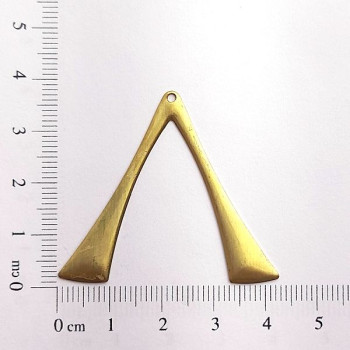 AC LATÃO FORQUILHA LISA 1 FURO