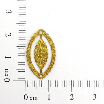 AC LATÃO NAVETE P GIRA TXT CHEIA 2 FUROS