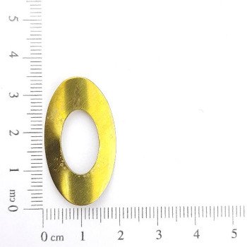 AC LATÃO OVAL G CURVADO LISO VZD S/ FURO