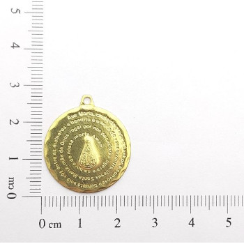 AC LATÃO MEDALHA VÓRTICE AVE MARIA 23,5 1 ARG