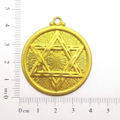 AC LATÃO REDONDO GG ESTRELA DE DAVI 1 ARG