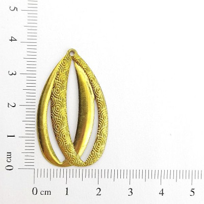 AC LATÃO GOTA TXT DIREITO 1 FURO