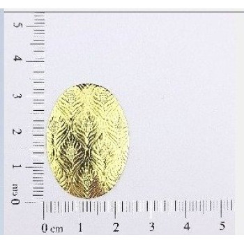 AC LATÃO OVAL G TXT FOLHA S/ FURO