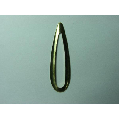 AC LATÃO GOTA G COMPRIDA LISA VZD OVAL S/ FURO