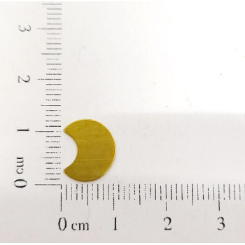 AC LATÃO LUA G LISA RETA S/ FURO