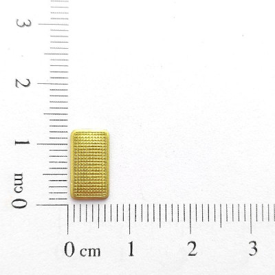 AC LATÃO RETANGULO P TXT PONTILHADA S/ FURO