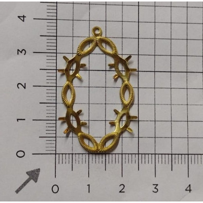 AC LATÃO OVAL CHATÕES NAVETE 4X8 1 ARG