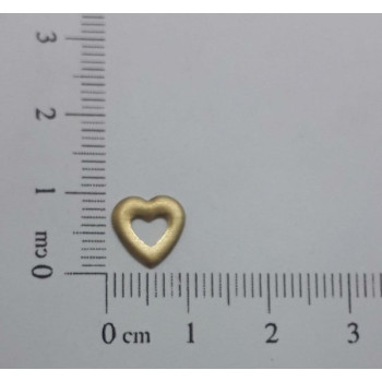 AC LATÃO CORAÇÃO M 9MM LISO VZD ABL S/ FURO