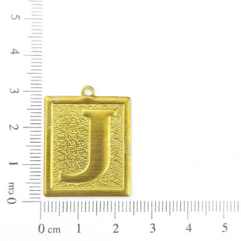 AC LATÃO PLACA TXT LETRA J 1 ARG