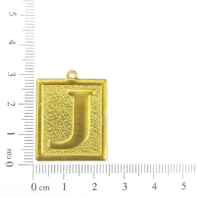 AC LATÃO PLACA TXT LETRA J 1 ARG