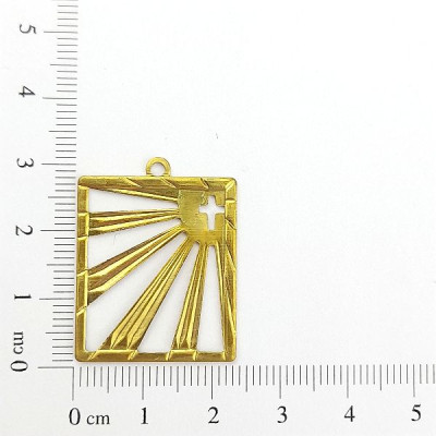 AC LATÃO RETANGULO CRUZ VZD 1 ARG
