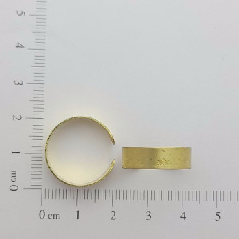 AC LATÃO ANEL REGULAVÉL FINO COROA 2 FUROS