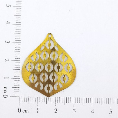 AC LATÃO GOTA LARGA VZD LISA 1 FURO