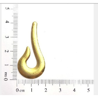 AC LATÃO GANCHO LISO ESQUERDO S/FURO