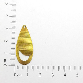 AC LATÃO GOTA TXT BOLINHAS VZD 1 FURO