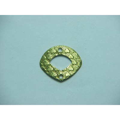 AC LATÃO LEQUE P TXT VZD TRIANGULAR 2 FUROS