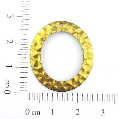 AC LATÃO OVAL G TXT VZD 1 FURO