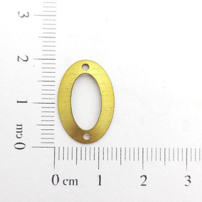 AC LATÃO OVAL M LISO VZD ABL 2 FUROS