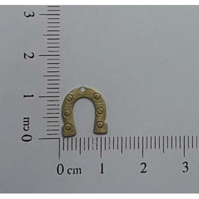 AC LATÃO FERRADURA G 11MM 1 FURO