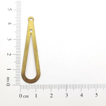 AC LATÃO GOTA G LISA VZD 2 FUROS