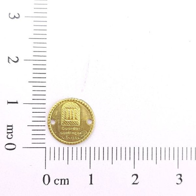 AC LATÃO MINI MANDAMENTO III 2 FUROS