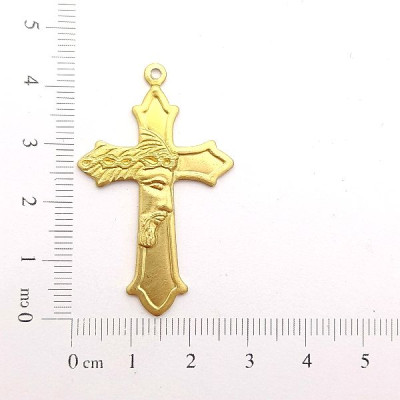 AC LATÃO CRUZ FACE DE CRISTO 1 ARG