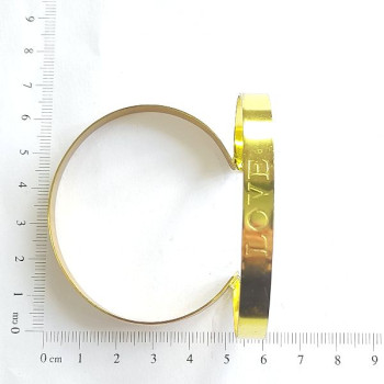 AC LATÃO BRACELETE LOVE 2 FUROS