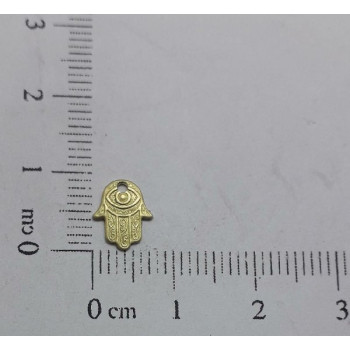 AC LATÃO MÃO HAMSA M 9MM 1 FURO